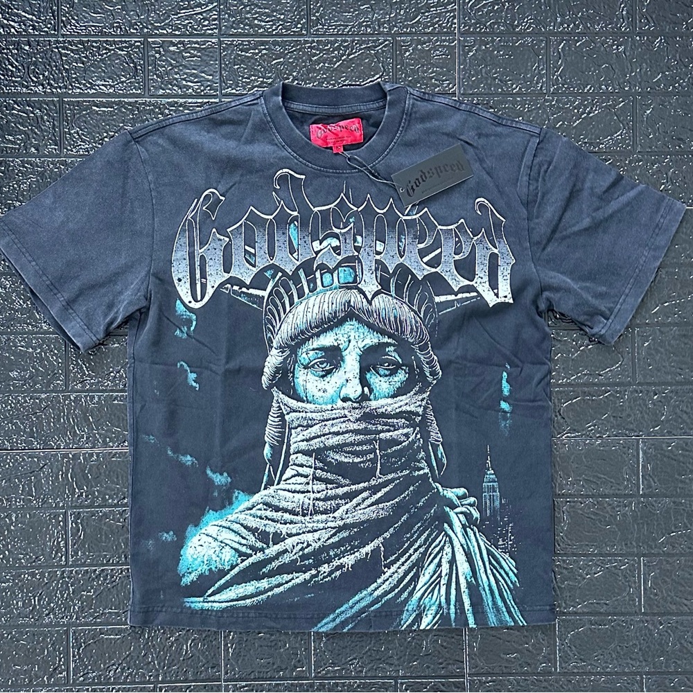 Godspeed “Liberty” Black Graphic T-Shirt